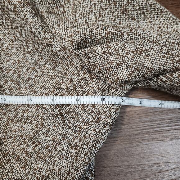 Lafayette 148 New York Tweed Blazer 10 Brown Tan Office Classic Business Career - Picture 8 of 9